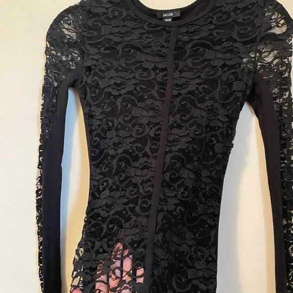 Y2K Lace Long Sleeve Shirt - Picture 3 of 4